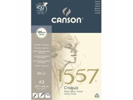 Canson skicový blok A3 (50 archů, 120 g/m2)