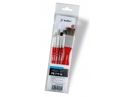 Kolibri PB 7-9-16 Synthetic Pony Hair Brush Set