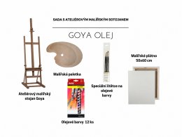 Sada s malířským stojanem Goya olej
